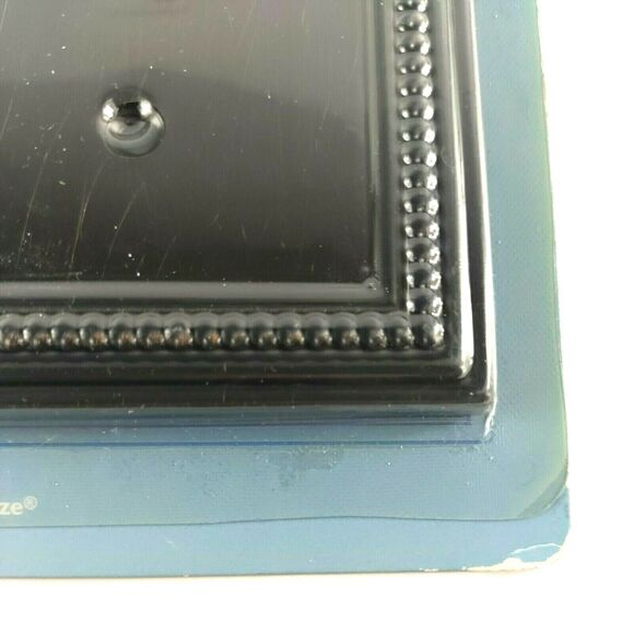 Brainerd Beaded Triple Toggle Switch Decorative Wall Plate-Venetian Bronze 64408 - Picture 5 of 10